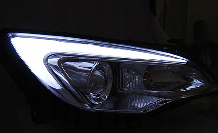 Fényszórók Opel Astra J 10-15 csőfény króm