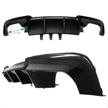 DIFFÚZOR BMW F10 F11 10-18 LOOK M5 SZÉN FEKETE