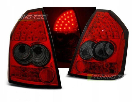 Chrysler 300c 04-08 piros füst led lámpák
