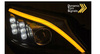 Fekete LED fényszóró lámpák Mercedes w205 14-18