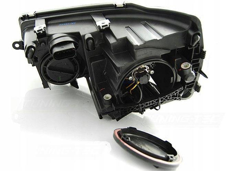 VW T5 első lámpák 2010-15 tru drl xenon look bl