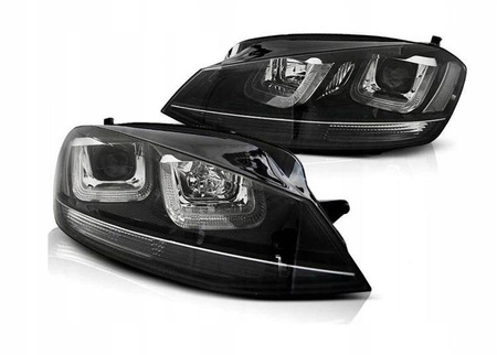 Fényszórók Vw Golf VII 7 12-17 fekete led drl