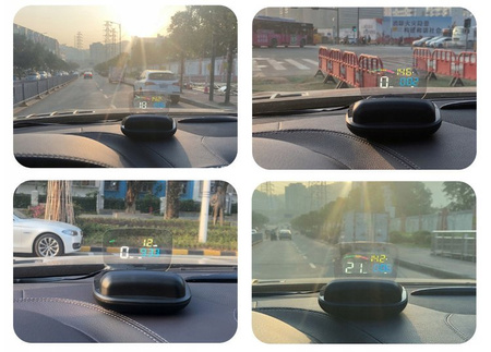 Kijelző projektor LED LCD HUD OBD2 GPS C800