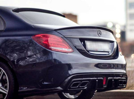 SPOILER MERCEDES W205 4D 15-18 ABSZ FÉNYES FEKETE