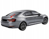 Skoda Superb III 2015+ hátsó ajtó spoiler aileron