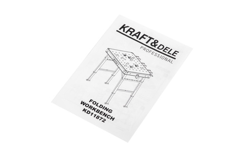 Multifunkciós munkaasztal, összeszerelő asztal, teherbírás 454 kg KD11872