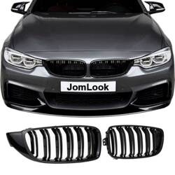 VESE GRILL BMW F32 F33 F36 KETTŐS LAMELLA FÉNYES FEKETE