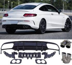 DIFFÚZOR MERCEDES C205 A205 LOOK C43 AMG KRÓM