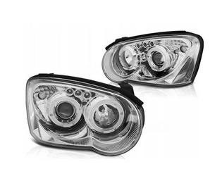 LÁMPÁK SUBARU IMPREZA II GD 03-05 RINGI CHROME LED