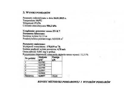 Vállalat DAWID 2 ózongenerátor