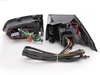FEKETE LED lámpák VW GOLF 7 VII VARIANT-hoz