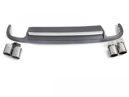 DIFFÚZOR AUDI A4 B8 08-11 EZÜST SPORT S STÍLUSHOZ