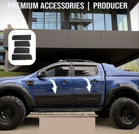 OLDALSÓ AJTÓPAJZSOK FORD RANGER T6-T7-T8 2012-2022