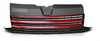 Grill rács Vw T6 2015- fekete piros