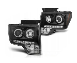 Fényszóró gyűrűk Fekete Ford F150 Mk12 08-14 Ford F150 Mk12 08-14hez