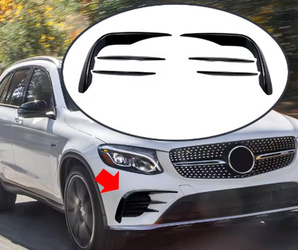 Mercedes GLC X253 első lökhárító spoiler 15-19 fényes fekete