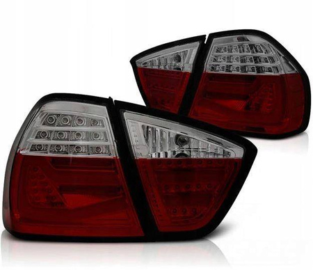 Bmw E90 05-08 piros füst vezetett bár lámpák