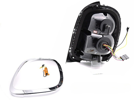 Mini Cooper F55 F56 F57 14-17 hátsó lámpák, 6 tűs, füstszínű