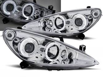 Peugeot 307 CHROM RINGI fényszórók