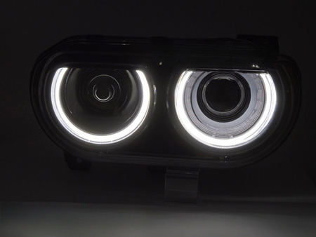 Fényszórók DODGE CHALLENGER 2008-2014 fekete