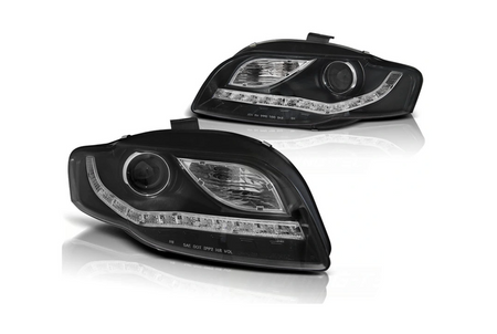 Fényszórók Audi A4 B7 B7 04-08 Led cső fekete