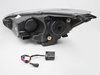 Első lámpák Ford Focus MK3 14-18 fekete LED-hez