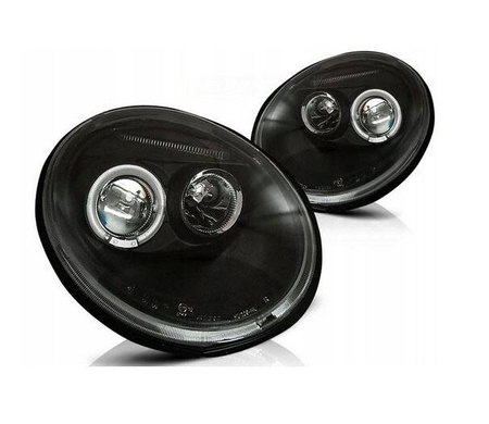 Fényszórók fényszórók ringi fekete VW New Beetl