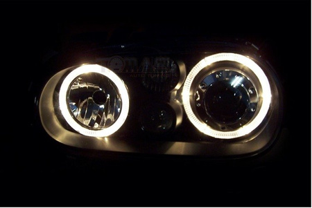 Fényszórók Vw Golf 4 IV gyűrű depo fekete