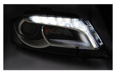 Fényszórók AUDI A3 8P 08-12 FEKETE D