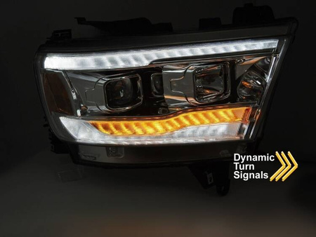 Fényszórók Dodge Ram 19-22 krómozott cső seq