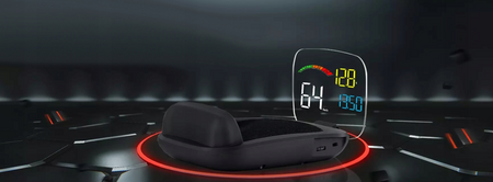 Kijelző projektor LED LCD HUD OBD2 GPS C800