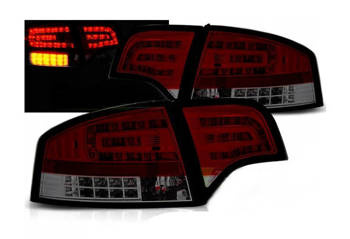Audi A4 B7 04-08 szedán piros füst Led lámpák