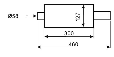 Hangtompító ala mugen basszus tüzelt hangtompító betéttel