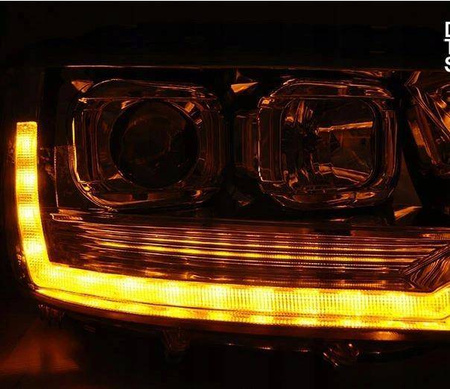 Lámpák Vw T5 10-15 led cső króm T6 megjelenés drl lift