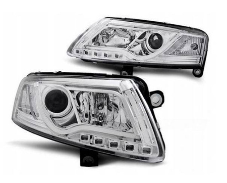 AUDI A6 C6 C6 krómozott csöves LED fényszórók