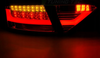 Audi A5 07-11 Coupe piros fehér led lámpák