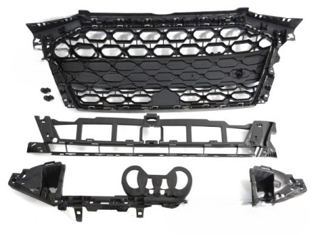 Audi A3 8Y Hatchback / Sedan 2019-2024 fekete fényes első hűtőrács