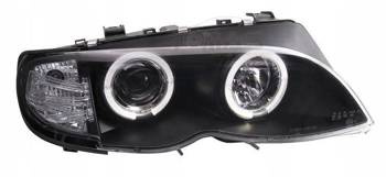 Fényszórók BMW E46 RINGI BLACK Seda fényszórók