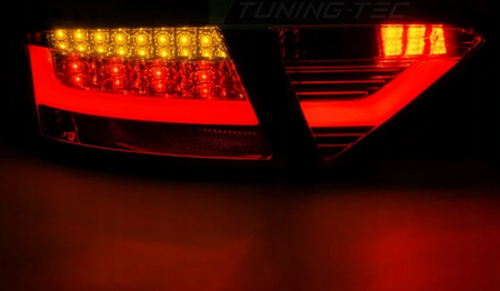 Audi A5 07-11 Coupe piros fehér led lámpák