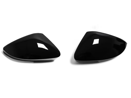Oldalsó tükörházak Skoda Octavia Mk3 VW T-ROC-hoz fényes fekete