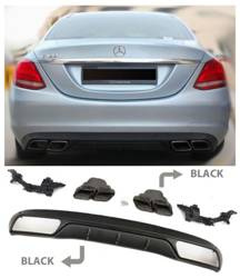 DIFFÚZOR MERCEDES W205 LOOK AMG C63 STANDARD