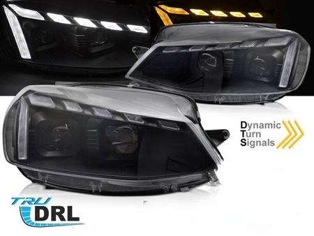 Fényszórók VW Golf 7 '17-'19 LED Fekete LED-hez