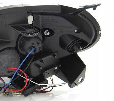 Lámpák fiat punto evo 09-12 fekete led drl