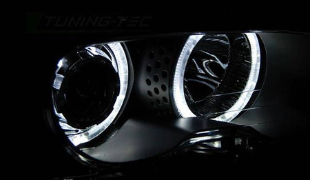 Lámpák BMW E46 99-03 COUPE CABRIO RINGI FEKETE LED LED