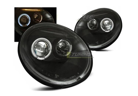 Fényszórók fényszórók ringi fekete VW New Beetl