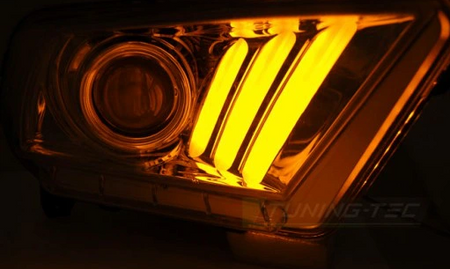 Fényszórók króm Ford Mustang V 10-13 króm DTS
