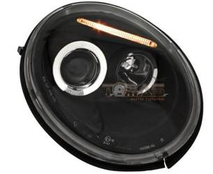 Fényszórók fényszórók ringi fekete VW New Beetl