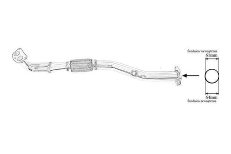 Kipufogócső NISSAN PRIMERA SR20DE