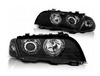Fényszórók BMW E46 Angel Eyes LED B