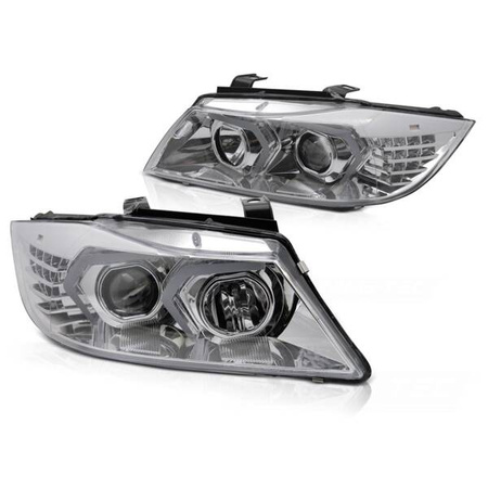 BMW E90/E91 05-08 króm LED fényszórók